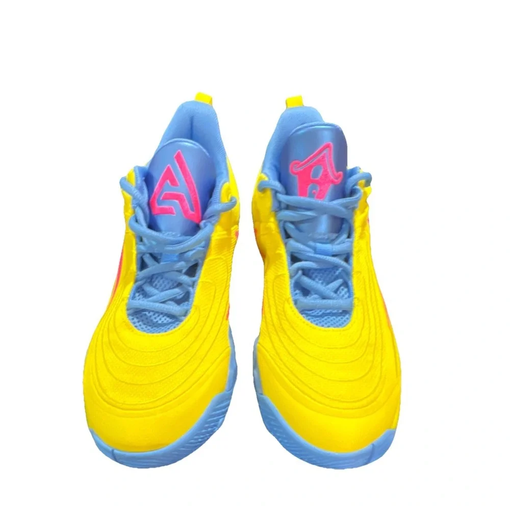 40 N20/Nike Giannis Immortality 4 FZ6734-700 Sneaker Yellow Blue Pink Kids US 7Y - Picture 2 of 11